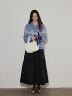 Lofi choose Cozy Thick Vintage Loose Zipper Women Acrylic Wool Cardigans