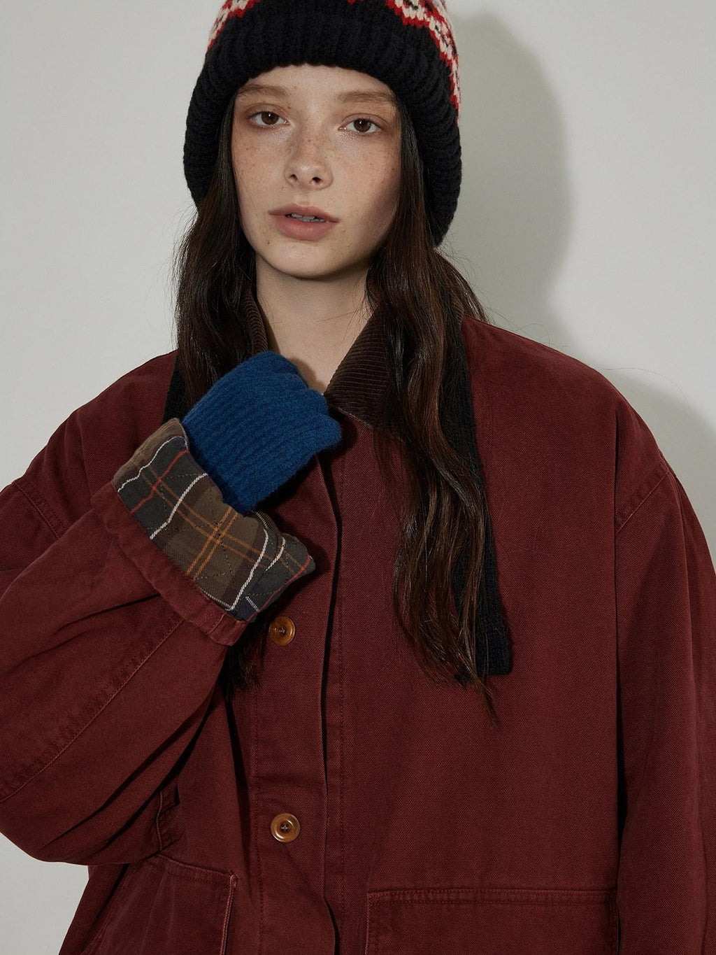 Lofi choose Warm Thick Cotton Commuter Loose Fit Single Breasted Button Front Puffer Jackets