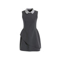 fano_Polyester_Stretch_Korean_Office_Cocoon_Sleeveless_Gray_Women_Vest_Midi_Dresses_MISSTT