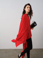 audreyyang Lyocell Wool Blend Loose Sleeveless Pullover Stirrup Leggings Top & Pants Sets