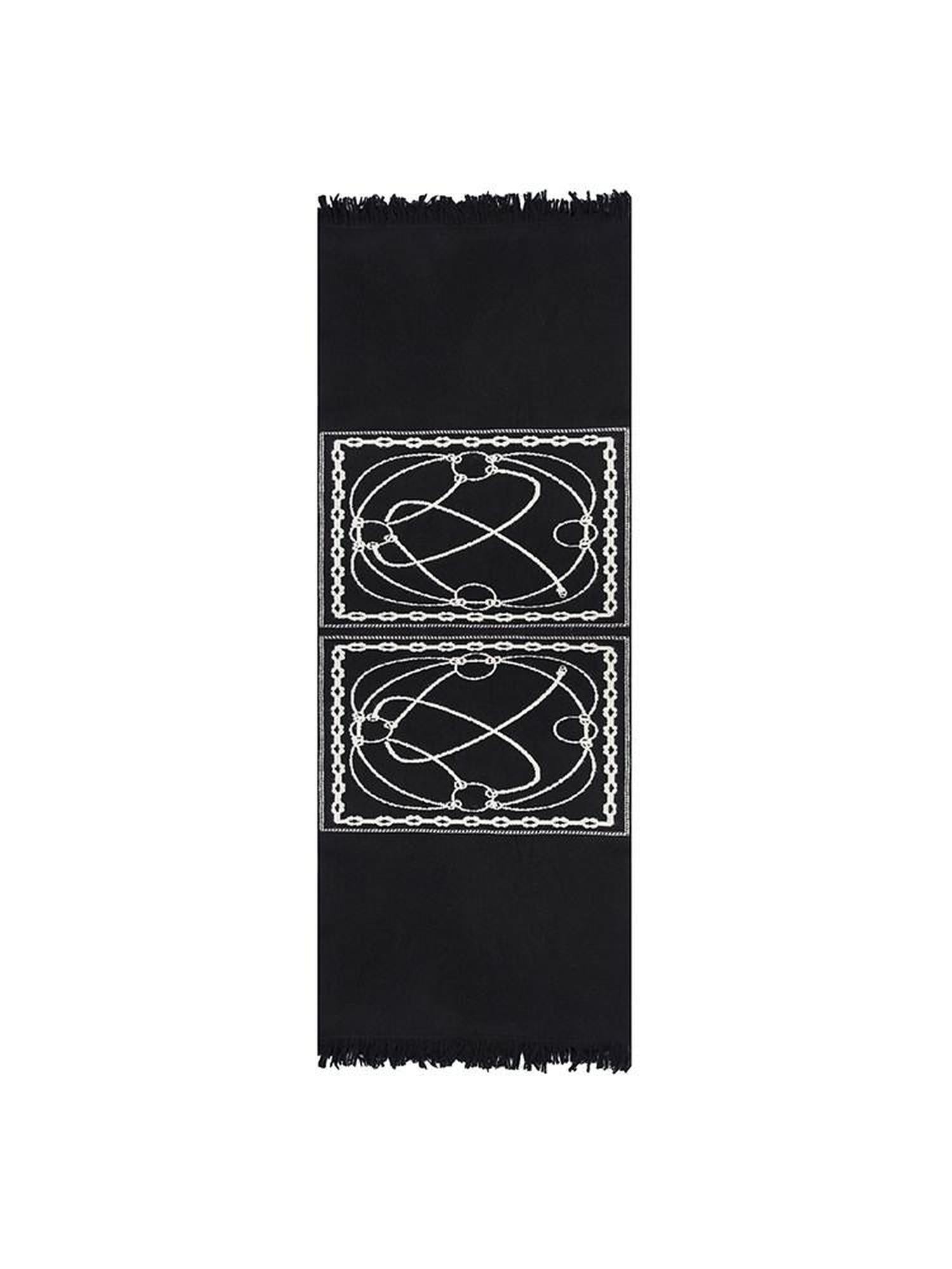 unspoken Soft Acrylic Fringed Rectangular Warm Women Black Gray Scarves
