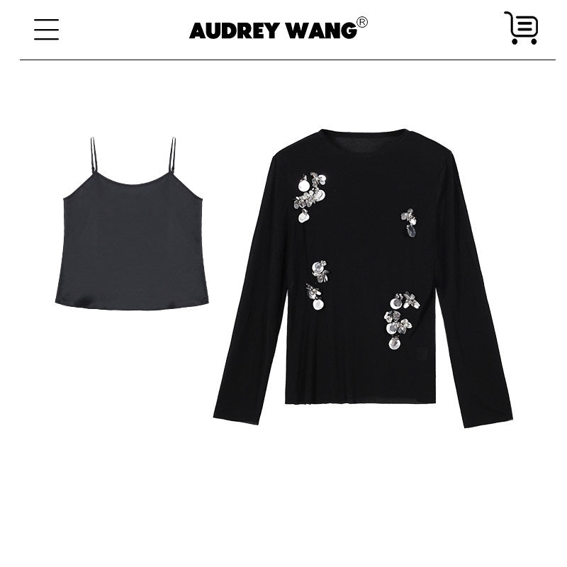 audreyyang_Slim_Minimal_Office_Crew_Neck_Long_Sleeve_Acetate_Blend_Black_Cropped_Jackets_MISSTT