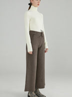 fano Commuter Turtleneck Slim Fit Women Acrylic Knit Solid Sweaters