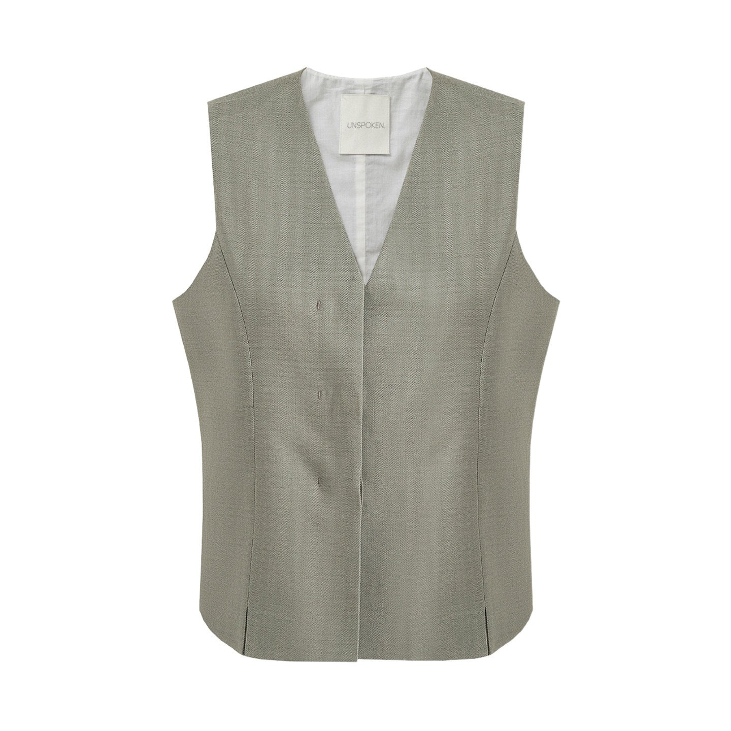unspoken_Lightweight_Stretch_Office_Vneck_Blazer_Striped_High_Waist_Top_&_Skirt_Sets_MISSTT