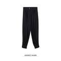 audreyyang_High_Stretch_Elastic_Waist_Tapered_Casual_Women_Black_Polyester_Sweatpants_MISSTT