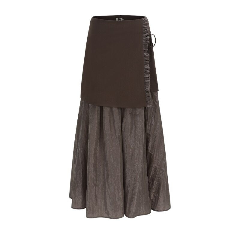 someonesometimes_Original_Coffee_Viscose_Blend_Loose_Camisole_Midi_Skirt_Women_Top_&_Skirt_Sets_MISSTT