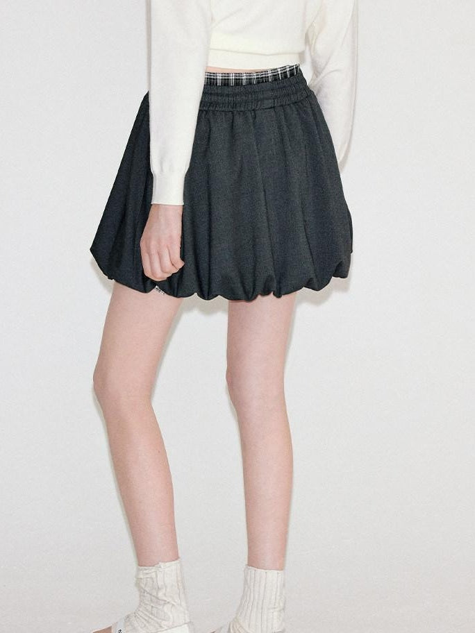 fano Deep Gray Solid Single Button Blazer Loose Fit Women Workwear Top & Skirt Sets