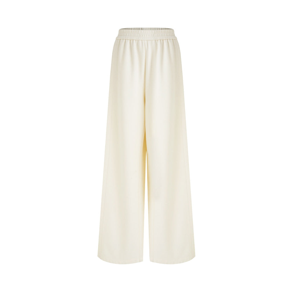 unspoken_Comfort_Elastic_Natural_Waist_Minimal_Solid_White_Polyester_Blend_Wide_Leg_Pants_MISSTT