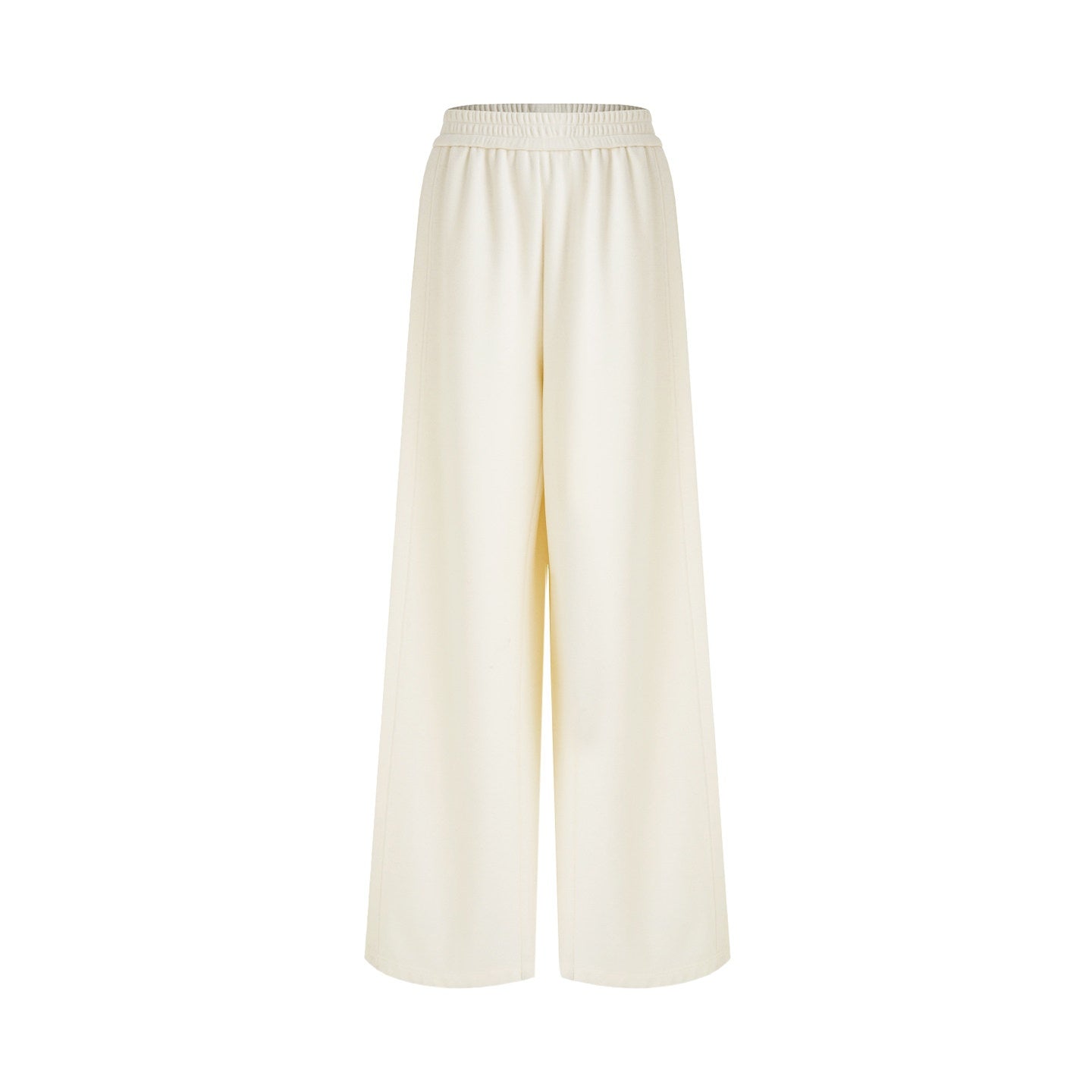 unspoken_Comfort_Elastic_Natural_Waist_Minimal_Solid_White_Polyester_Blend_Wide_Leg_Pants_MISSTT
