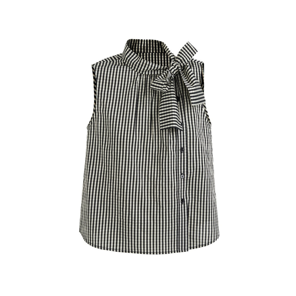 fano_Viscose_Lyocell_Plaid_Sleeveless_Loose_Pullover_Korean_Workwear_Women_Blouses_MISSTT