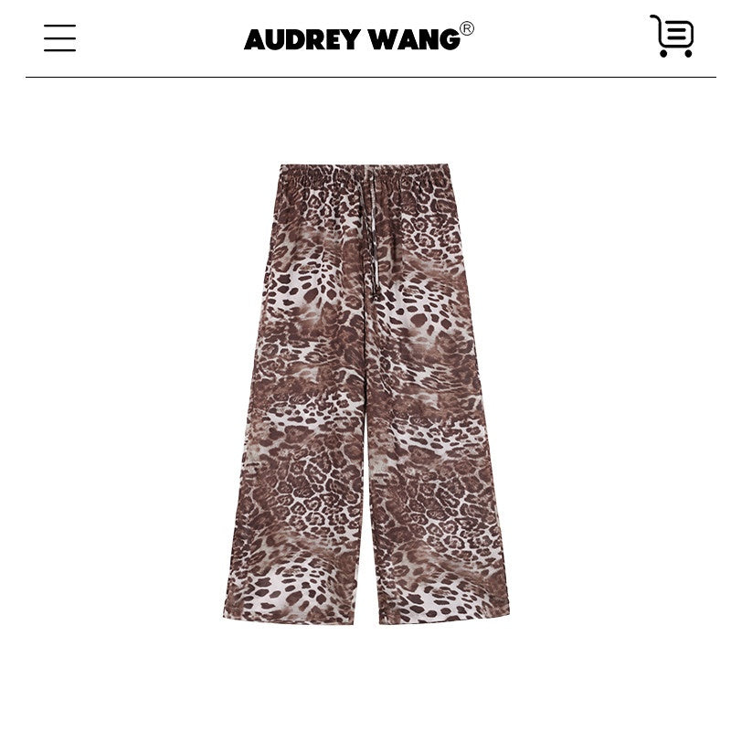 audreyyang_Leopard_Print_Elastic_Waist_Minimal_Office_Loose_Straight_Womens_Wide_Leg_Pants_MISSTT