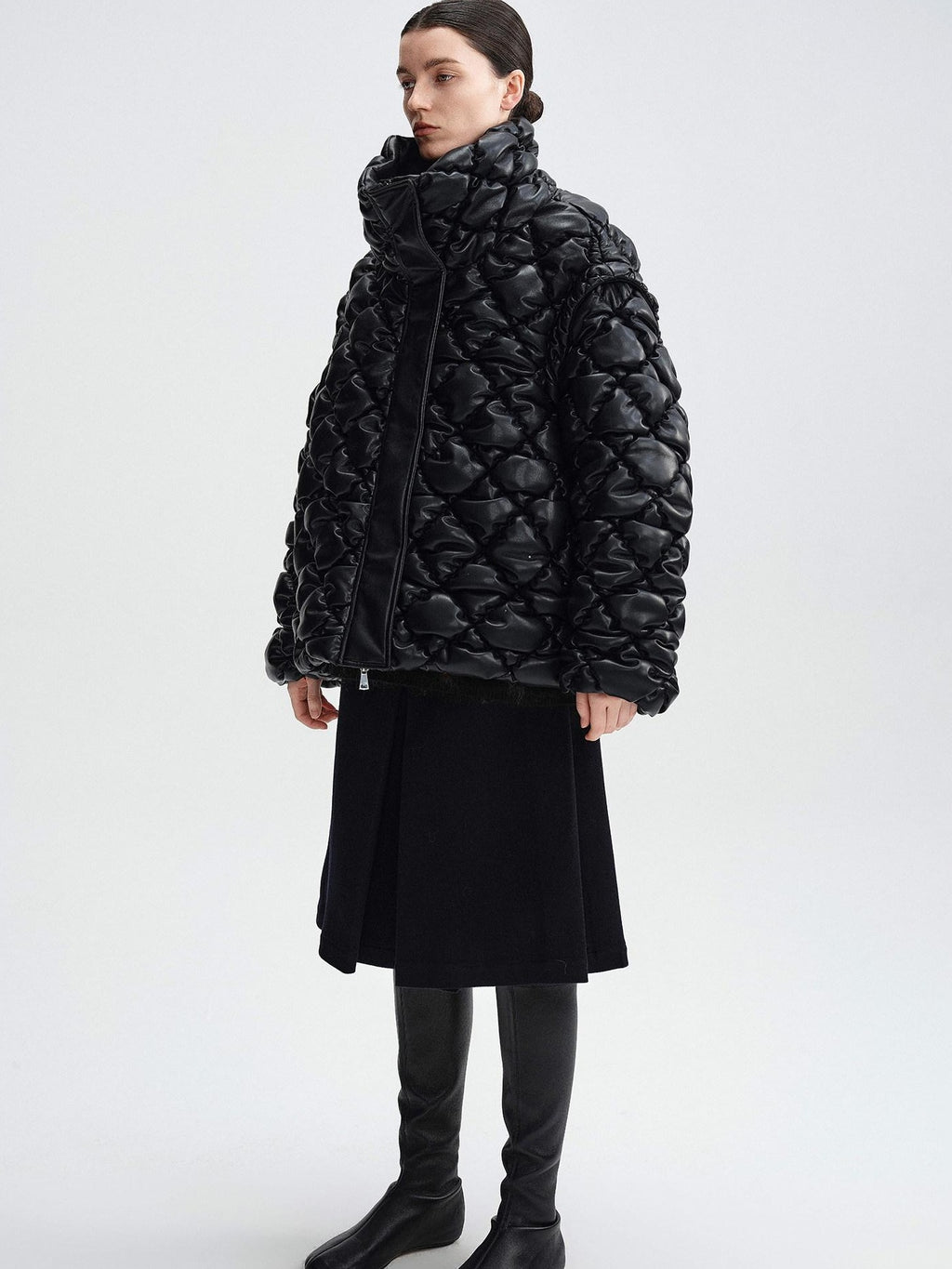 audreyyang 90 Percent Duck Down Thick Warm Casual Diamond Quilted Women Zipper Down Jackets
