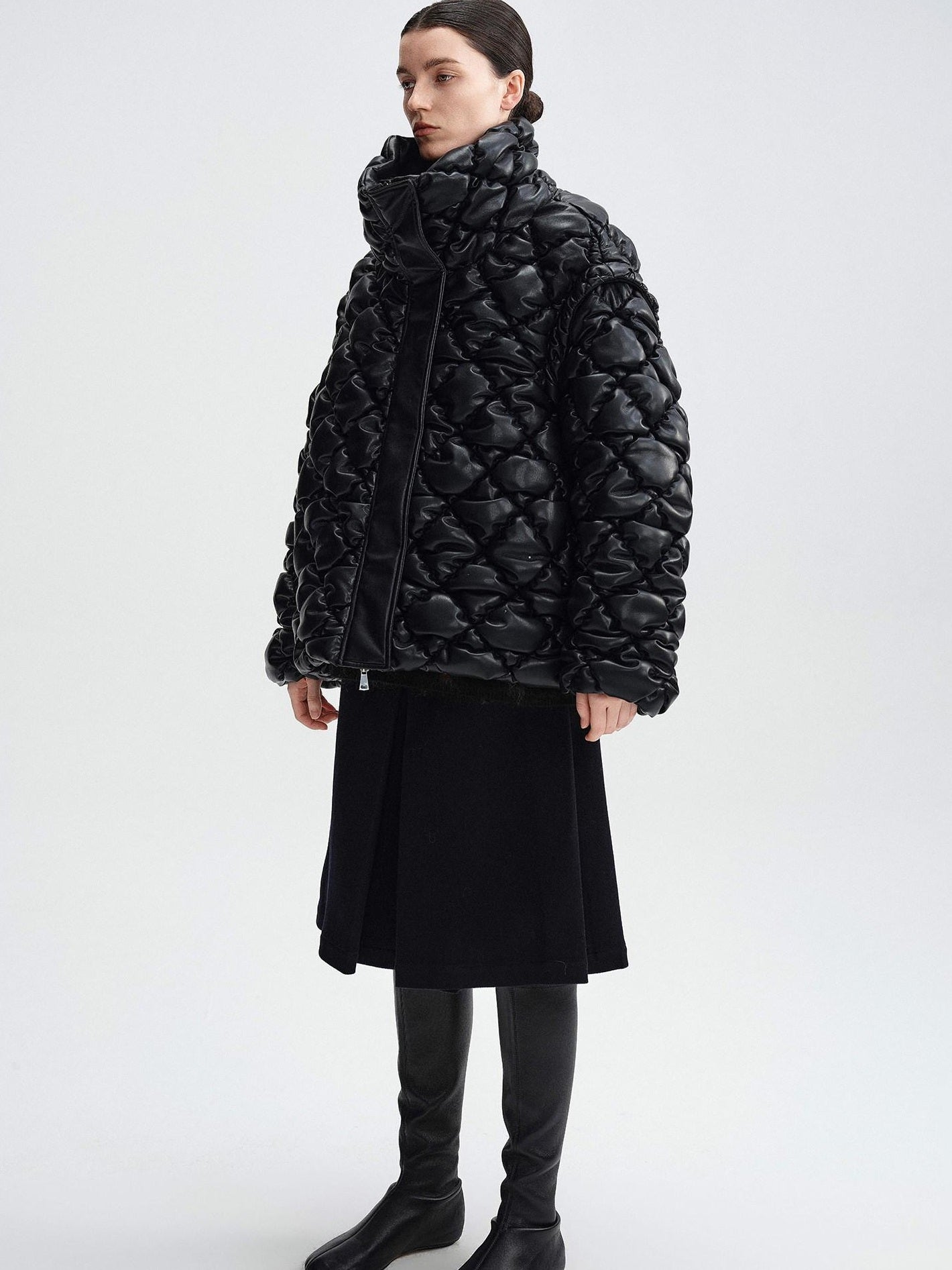 audreyyang 90 Percent Duck Down Thick Warm Casual Diamond Quilted Women Zipper Down Jackets