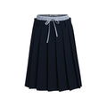 fano_Classic_Pleated_Mid_Waist_Korean_Office_Navy_Polyester_Rayon_Midi_Skirts_MISSTT