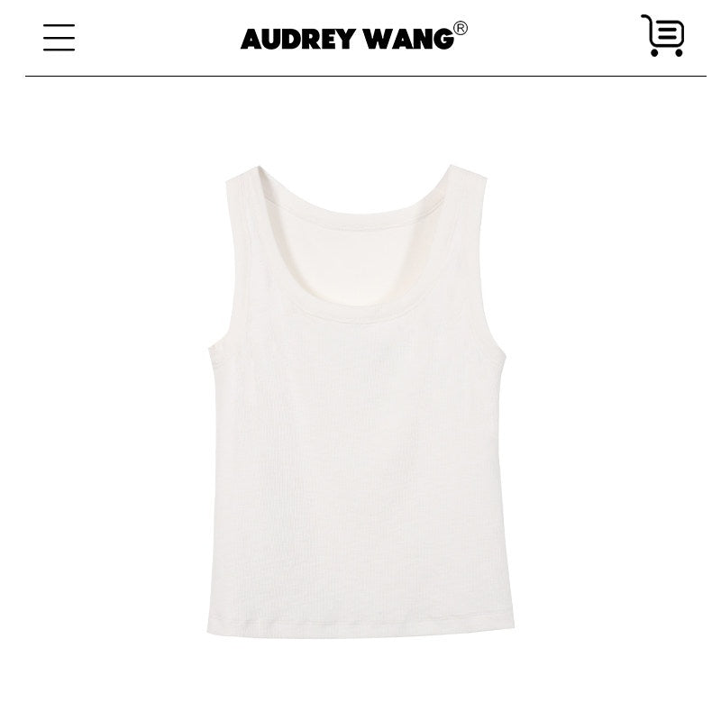 audreyyang_Viscose_Cotton_Slim_Fit_Casual_Round_Neck_Women_Solid_Short_Sleeve_T-Shirts_MISSTT