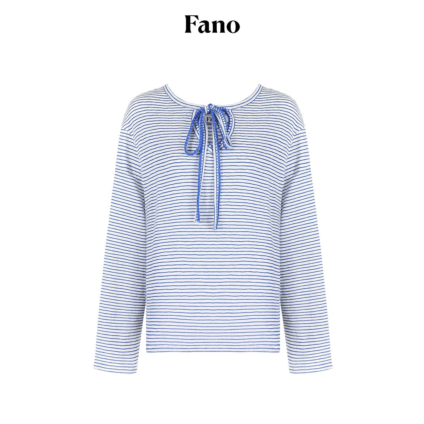 fano_Space_Cotton_Blue_White_Fine_Stripe_Office_Women_Long_Sleeve_T-Shirts_MISSTT