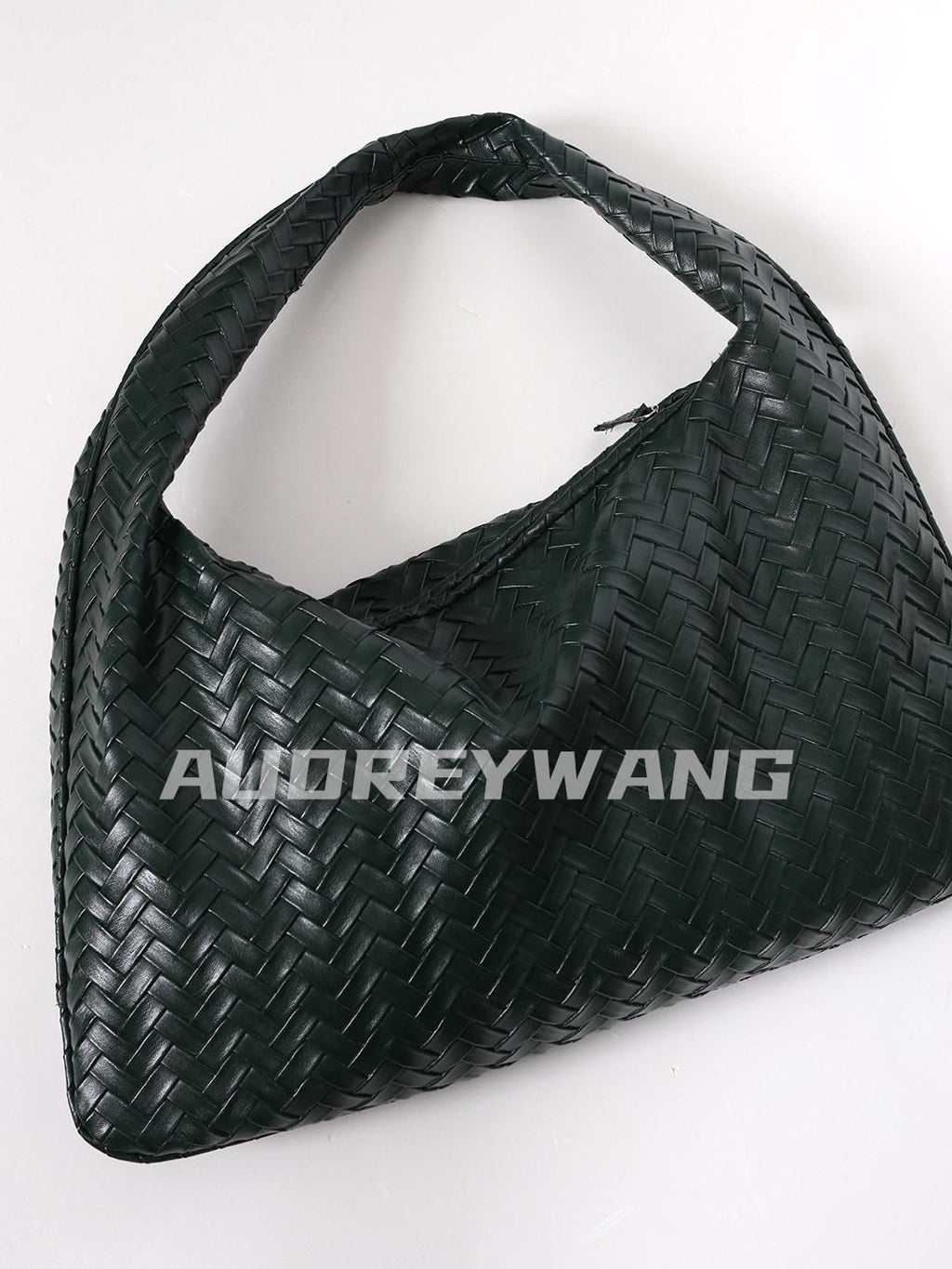 audreyyang Soft Square Handheld Textured Zipper Closure Women Tote Bags
