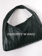audreyyang Soft Square Handheld Textured Zipper Closure Women Tote Bags