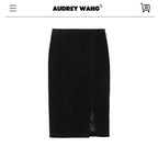 audreyyang_Silky_Polyester_Blend_Back_Slit_Slim_Pencil_Mid_Rise_Women_Black_Midi_Skirts_MISSTT