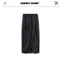 audreyyang_Shape_Retaining_Cotton_Pleated_Bubble_Midrise_Elastic_Front_Slit_Midi_Skirts_MISSTT
