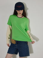 Lofi choose Washed High Waist Loose Fit Micro Stretch Women Casual Blue White Denim Shorts