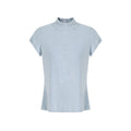 fano_Stretch_Slim_Korean_Commuter_Mock_Neck_Women_Short_Sleeve_T-Shirts_MISSTT