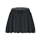 fano_Deep_Gray_Solid_Single_Button_Blazer_Loose_Fit_Women_Workwear_Top_&_Skirt_Sets_MISSTT