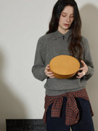 Lofi choose 100 Percent Cotton Loose Plaid Collar Long Sleeve Women Workwear Button Shirts