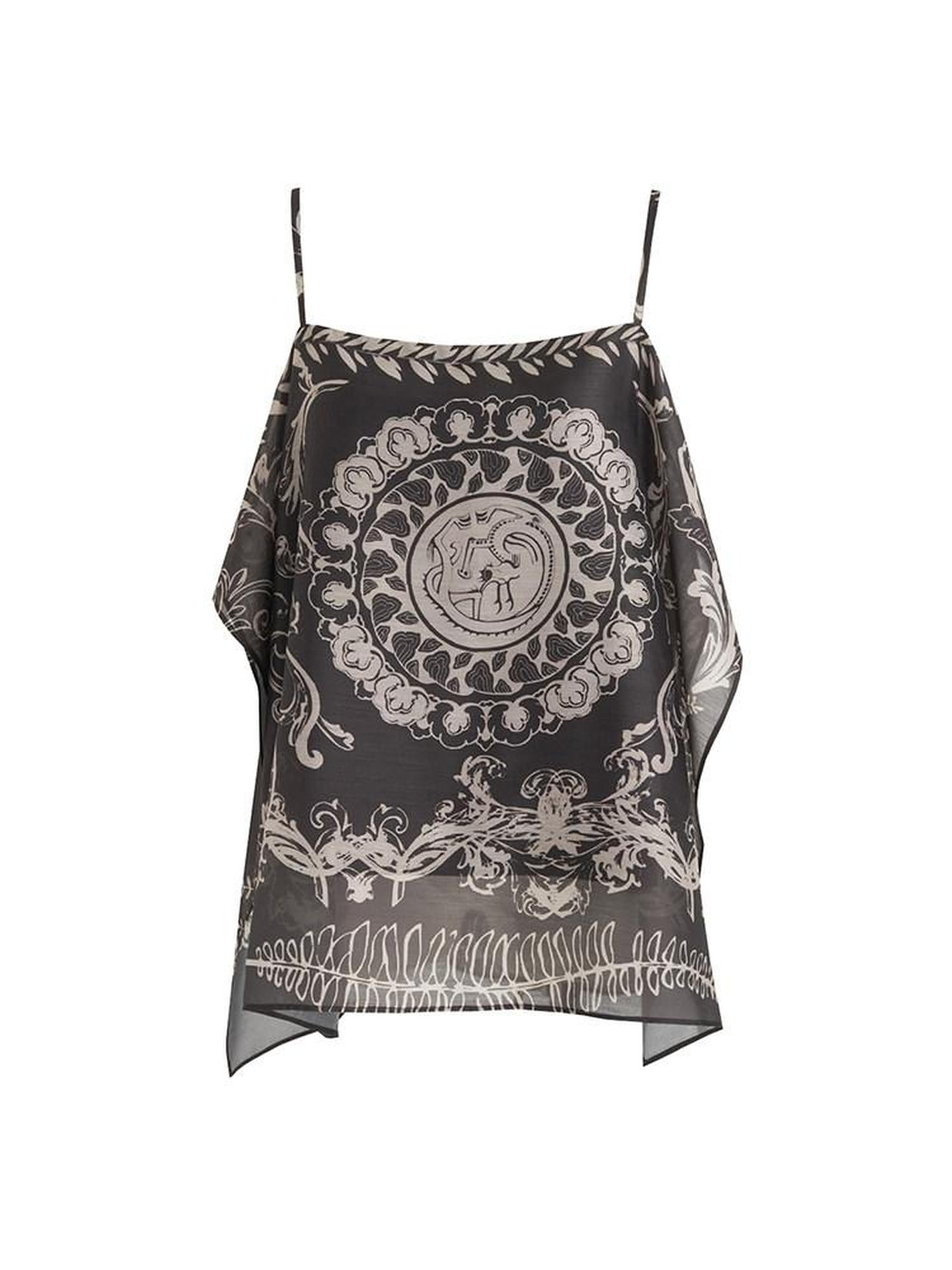 unspoken Resort Print Loose Fit Polyester Tank Women Lightweight Breathable Camisoles