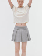 fano Quick Dry Cotton Stretch Loose Korean Crewneck Off White Short Sleeve T-Shirts