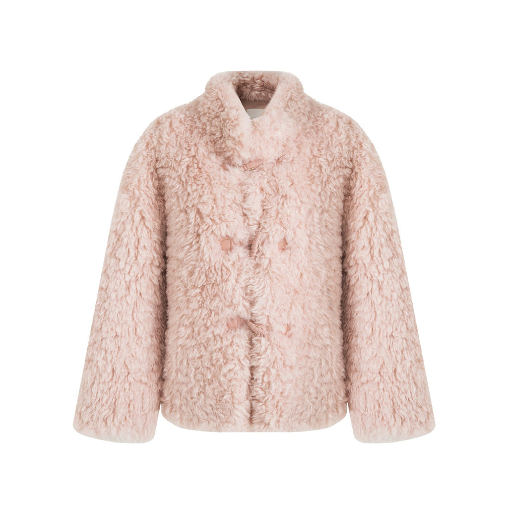 unspoken_Warm_Thick_Stand_Collar_Loose_Fit_Rounded_Hem_Women_Pink_Solid_Short_Coat_MISSTT