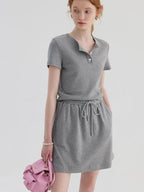 fano 96 Percent Cotton Soft Crop Top Mini Skirt Young Women Matching Top & Skirt Sets