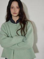 Lofi choose Soft Acrylic Commuter Loose Fit Solid Crewneck Women Knitwear Sweaters