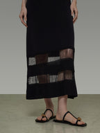 unspoken Elegant Sleeveless Cutout H Line Tank Dress City Commute Black Maxi Dresses