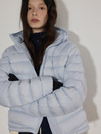 Lofi choose 90 Percent White Duck Down Thick Warm Loose Commuter Hooded Zipper Down Jackets