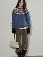 Lofi choose High Waist Chunky Stripe Office Ready Women Light Gray Wide Leg Pants