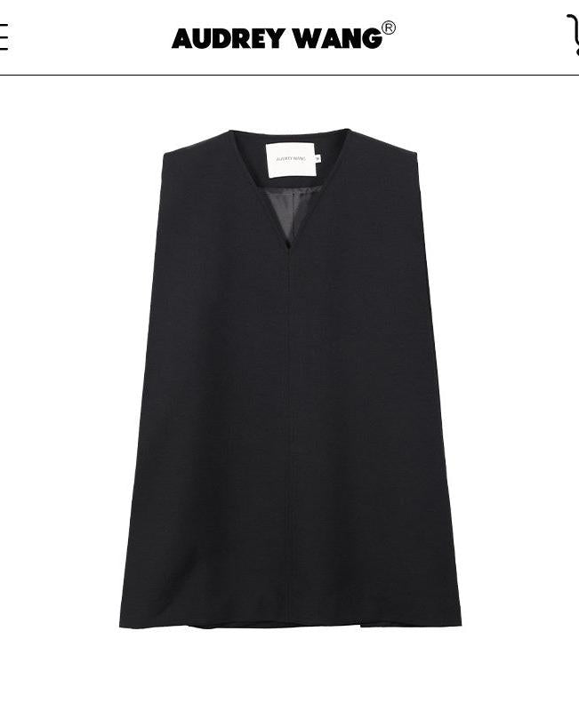 audreyyang_Original_Beaded_Loose_V-neck_Mid_Length_Open_Front_Women_Polyester_Vests_MISSTT