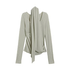 someonesometimes Faux Cashmere Windproof Slim Fit U Neck Women Duck Egg Blue Sweaters