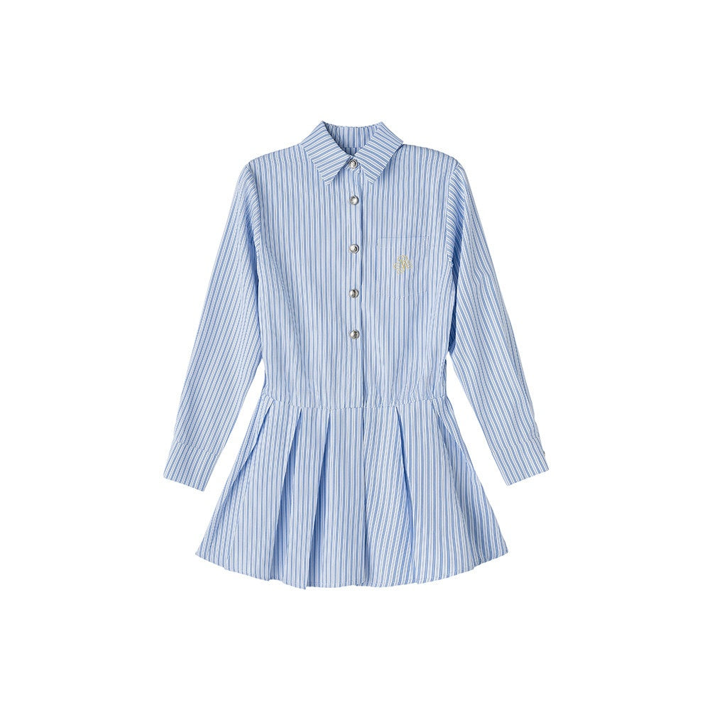 ikyou_Breathable_Embroidered_High_Waist_A_Line_Office_Blue_Womens_Midi_Dresses_MISSTT