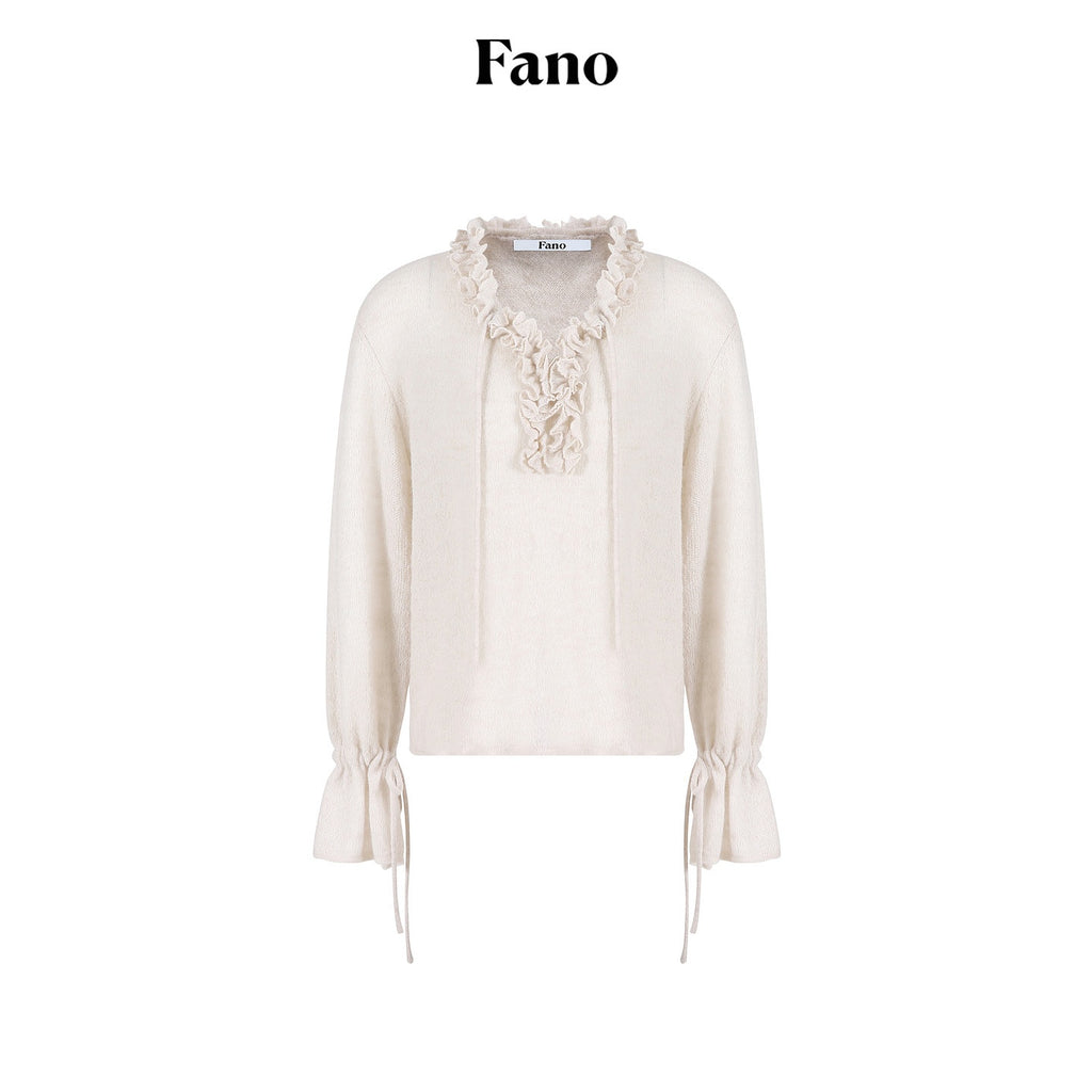 fano_Breathable_V-neck_Korean_Office_Loose_Fit_Lace_Girls_Basic_Crop_Tops_MISSTT