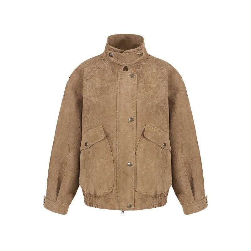 fano_Pocketed_Khaki_Loose_Fit_Commuter_Stand_Collar_Youth_Polyester_Bomber_Jackets_MISSTT