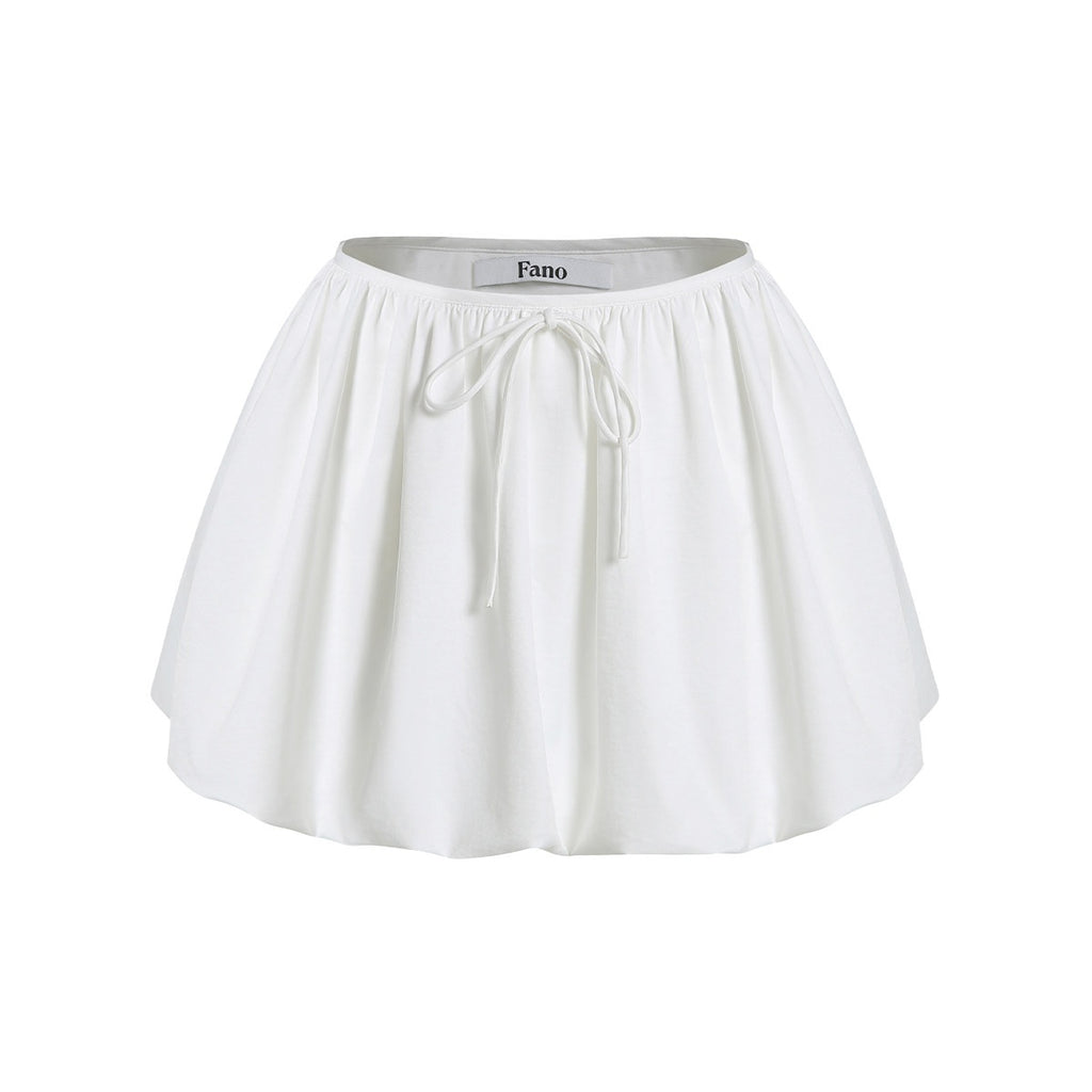 fano_Lined_Mid_Waist_A_Line_Bubble_Skirt_Loose_Korean_Solid_White_Mini_Skirts_MISSTT