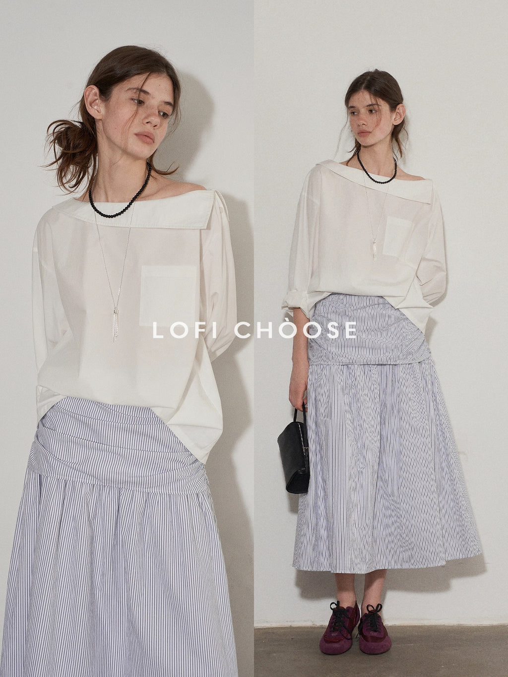 Lofi_choose_High_Waist_Cotton_Comfort_Pleated_Loose_Fit_Office_Women_Blue_Stripe_Midi_Skirts_MISSTT