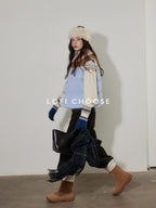Lofi choose Cozy Heavyweight Office Relaxed Fit Long Sleeve Cream Pullover Sweaters