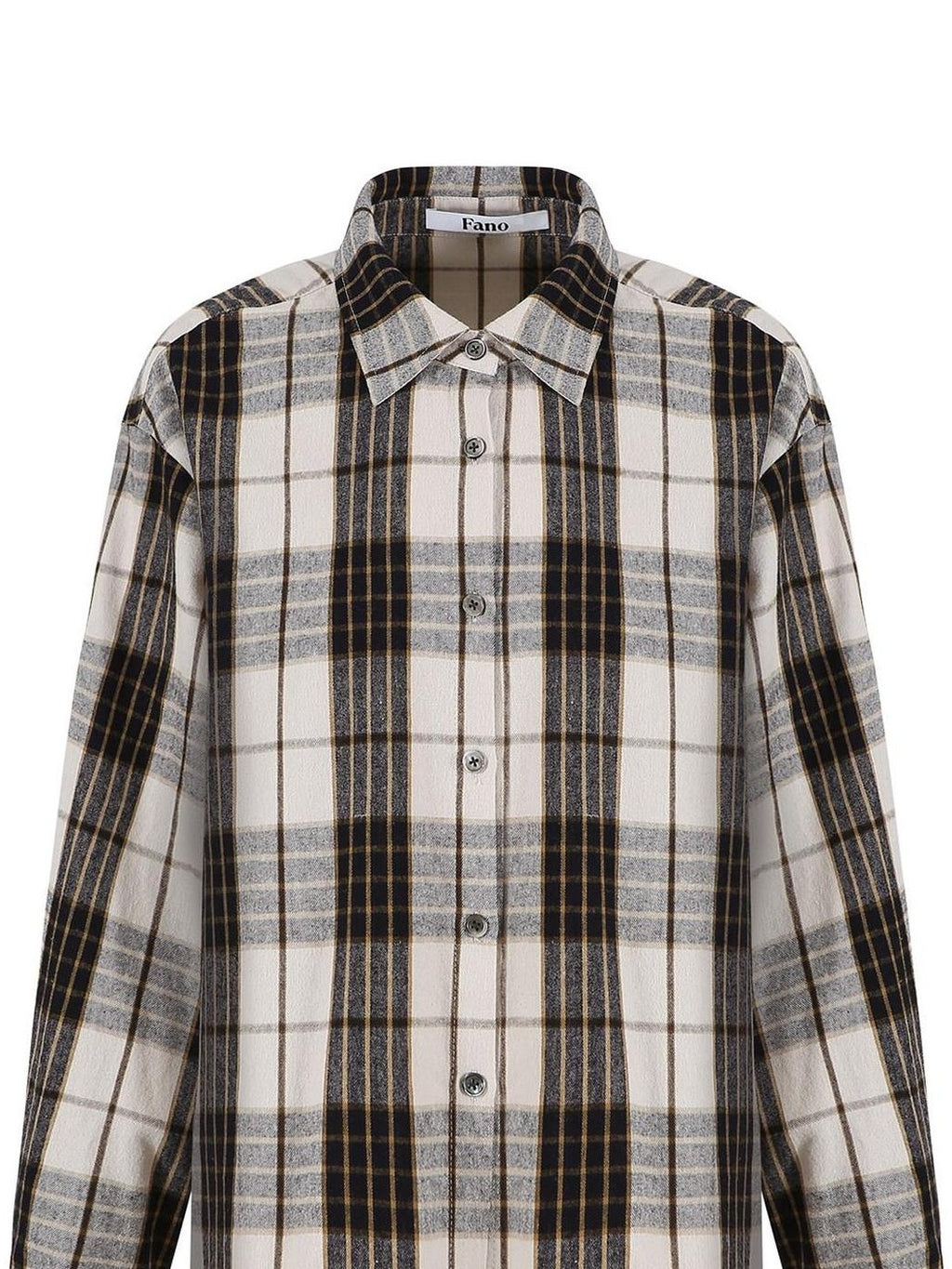 fano Adjustable Cotton Plaid Loose Turndown Collar Long Sleeve Young Women Shirts