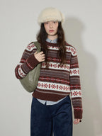 Lofi choose Pure Cotton Relaxed Fit Colorblock Plaid Collared Women Long Sleeve Shirts