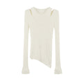 someone_sometimes_Polyester_Blend_Knit_V-neck_Slim_Fit_Sweet_Ivory_Women_Long_Sleeve_T-Shirts_MISSTT