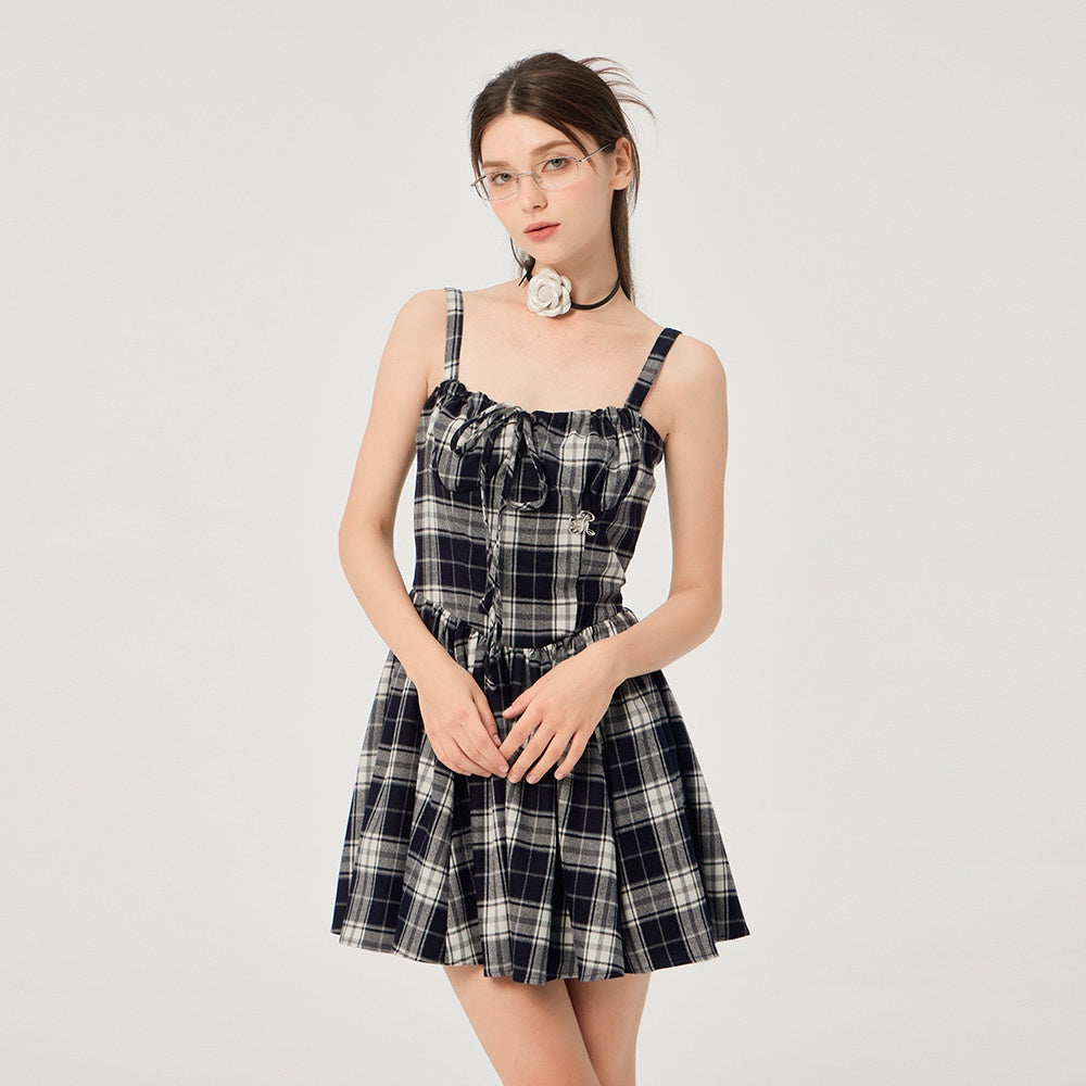 ikyou_Slimming_Cinched_Waist_Strappy_Plaid_A_Line_Office_Midi_Dresses_MISSTT