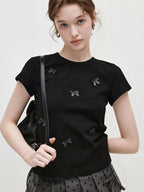 fano Classic V-neck Pullover Casual Young Adult Black Gray Short Sleeve T-Shirts
