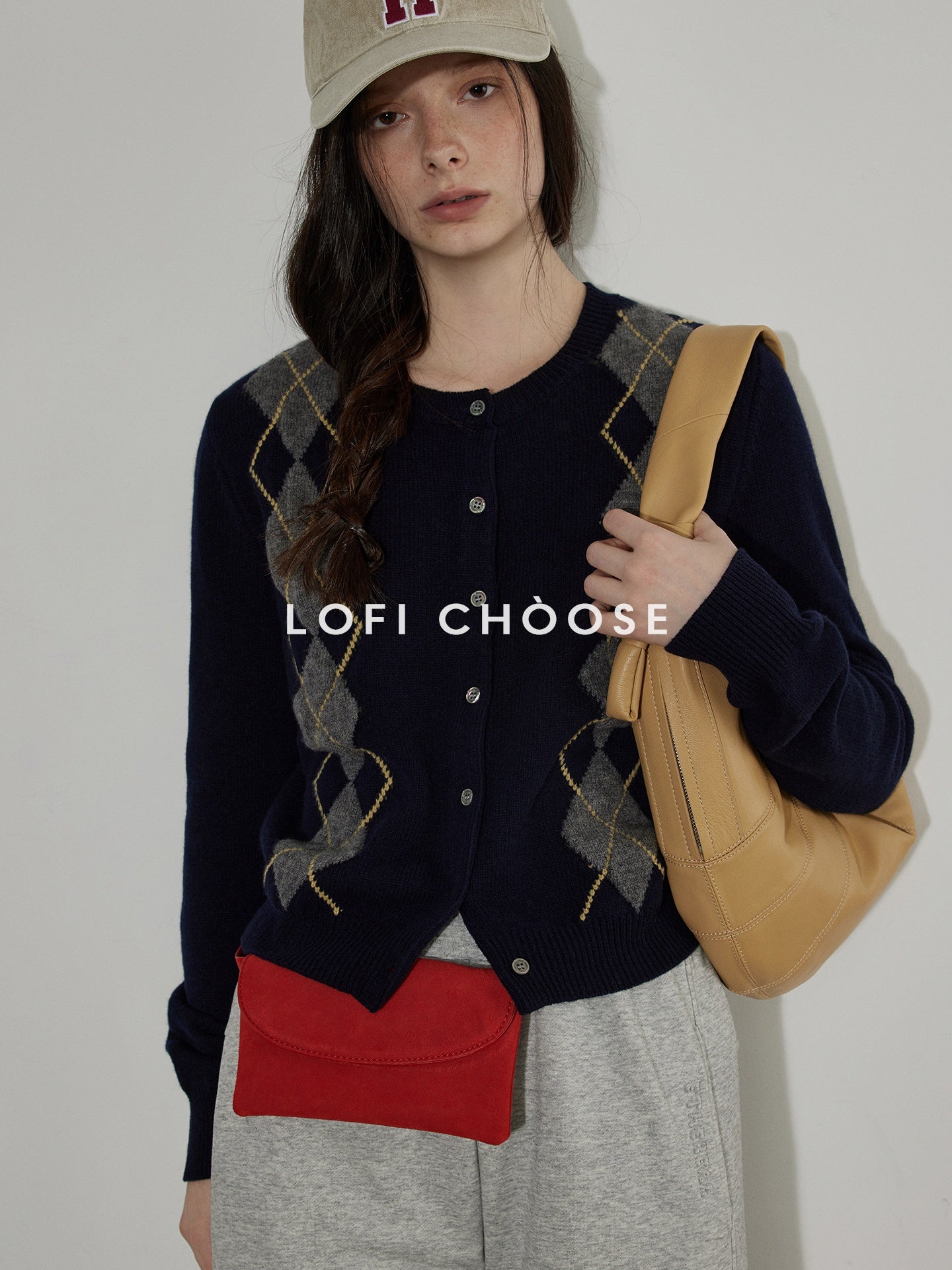 Lofi_choose_Soft_Midweight_British_Argyle_Contrast_Button_Women_Knitwear_Cardigans_MISSTT